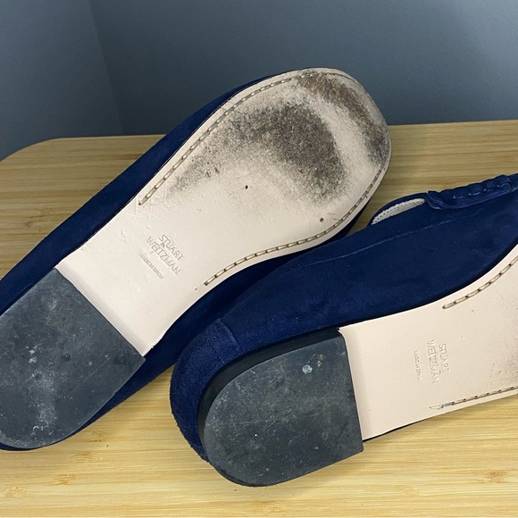 Stuart Weitzman Navy Flats/Loafers sz. 8.5 Excellent condition! - Picture 4 of 5